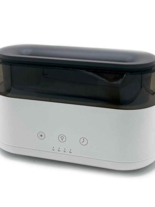 Modern Aroma Diffuser - Led Clock - USB-C - Flame Effect