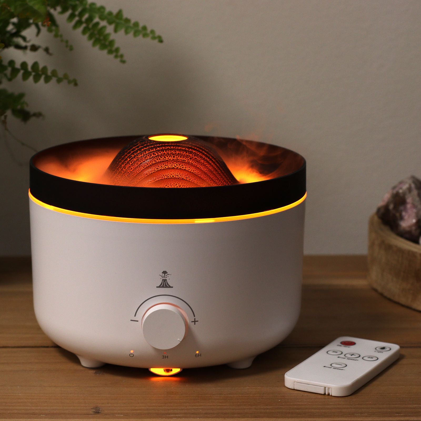 Large Volcano Effect Aroma Diffuser (plug) Two Colours - 560ml - Image 9